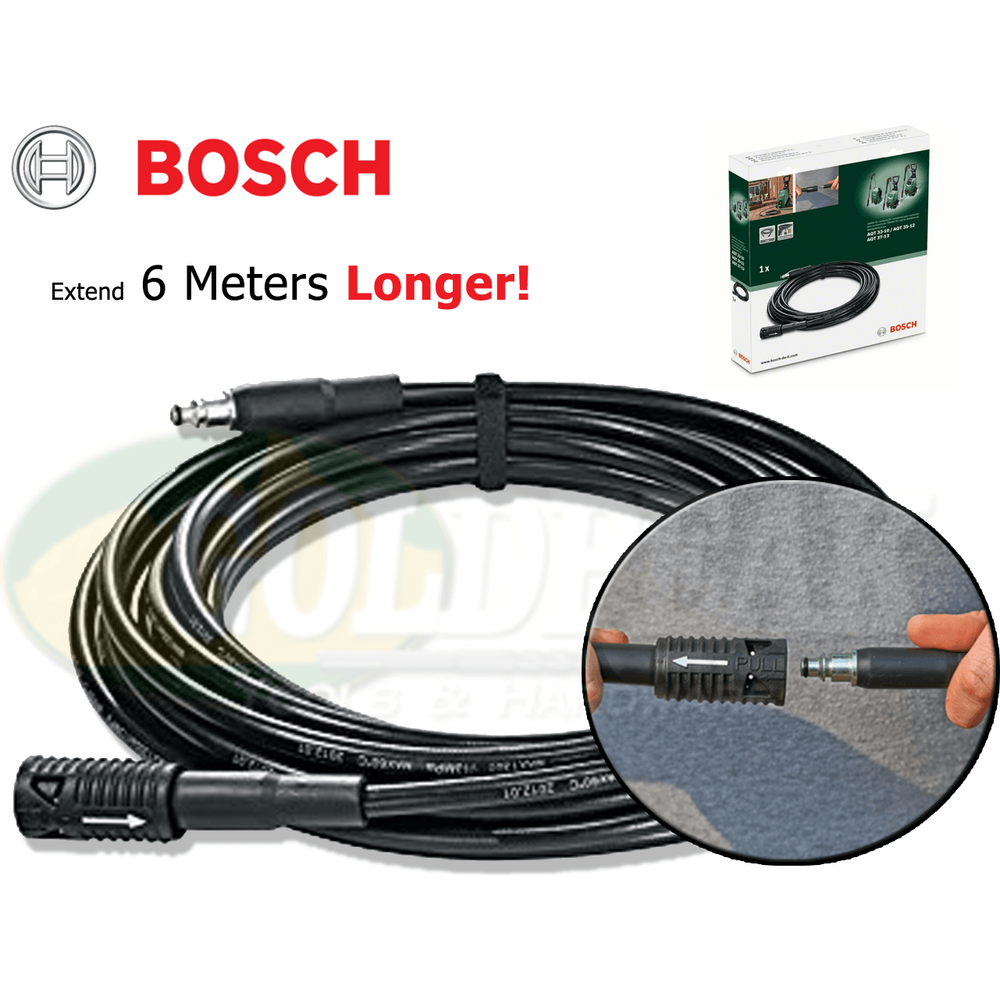 Bosch 6m Extension Pressure Hose for AQT Pressure Washers - Goldpeak Tools PH Bosch Bosch 6m Extension Pressure Hose for AQT Pressure Washers - Goldpeak Tools PH Bosch